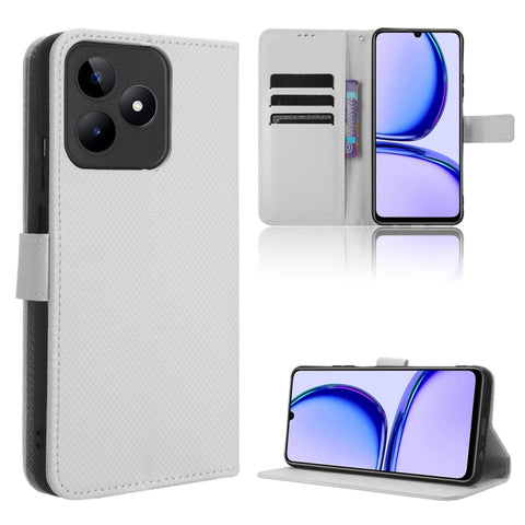 Diamond Texture Leather Phone Case, For Realme C53 4G / Narzo N53 4G, For Realme 11 5G, For Realme 11 Pro / 11 Pro+, For Realme C65 4G, For Realme GT Neo5 SE