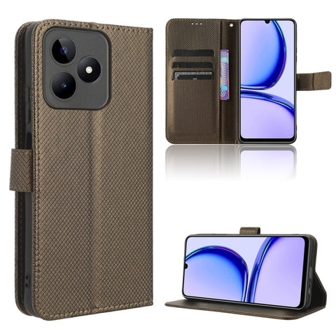 Diamond Texture Leather Phone Case, For Realme C53 4G / Narzo N53 4G, For Realme 11 5G, For Realme 11 Pro / 11 Pro+, For Realme C65 4G, For Realme GT Neo5 SE