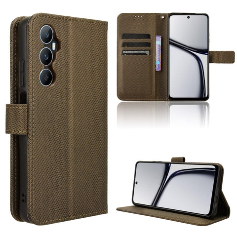 Diamond Texture Leather Phone Case, For Realme C53 4G / Narzo N53 4G, For Realme 11 5G, For Realme 11 Pro / 11 Pro+, For Realme C65 4G, For Realme GT Neo5 SE