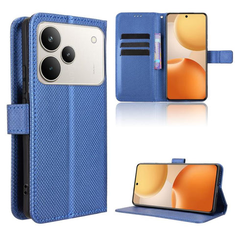 Diamond Texture Leather Phone Case, For Realme P4x 5G, For Realme 15x 5G India / C85 5G, For Realme C85 Pro 4G, For Realme P4 Pro 5G, For Realme P4 5G, For Realme 15T 5G, For Realme C71 4G India / Note 70T 4G, For Realme 15 5G / 15 Pro 5G              ...