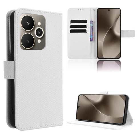 Diamond Texture Leather Phone Case, For Realme P4x 5G, For Realme 15x 5G India / C85 5G, For Realme C85 Pro 4G, For Realme P4 Pro 5G, For Realme P4 5G, For Realme 15T 5G, For Realme C71 4G India / Note 70T 4G, For Realme 15 5G / 15 Pro 5G              ...