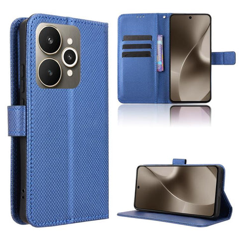 Diamond Texture Leather Phone Case, For Realme P4x 5G, For Realme 15x 5G India / C85 5G, For Realme C85 Pro 4G, For Realme P4 Pro 5G, For Realme P4 5G, For Realme 15T 5G, For Realme C71 4G India / Note 70T 4G, For Realme 15 5G / 15 Pro 5G              ...