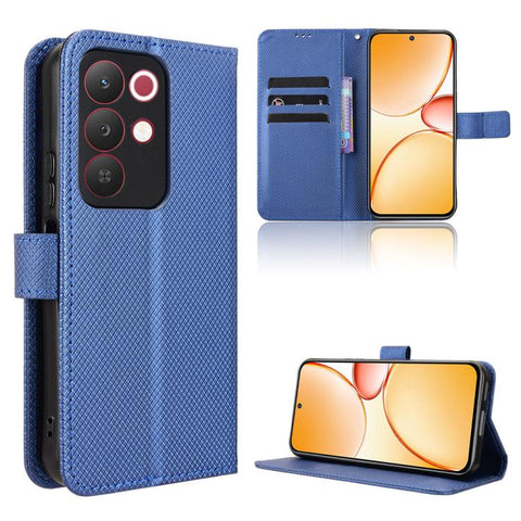 Diamond Texture Leather Phone Case, For Realme P4x 5G, For Realme 15x 5G India / C85 5G, For Realme C85 Pro 4G, For Realme P4 Pro 5G, For Realme P4 5G, For Realme 15T 5G, For Realme C71 4G India / Note 70T 4G, For Realme 15 5G / 15 Pro 5G              ...