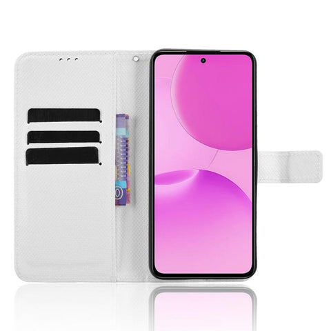 Diamond Texture Leather Phone Case, For Realme P4x 5G, For Realme 15x 5G India / C85 5G, For Realme C85 Pro 4G, For Realme P4 Pro 5G, For Realme P4 5G, For Realme 15T 5G, For Realme C71 4G India / Note 70T 4G, For Realme 15 5G / 15 Pro 5G              ...