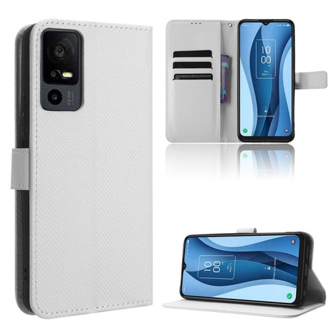 Diamond Texture Leather Phone Case, For TCL 505 4G, For TCL 502, For TCL 40 XE 5G /40 NxtPaper 5G, For TCL 40 NxtPaper 4G, For TCL 40 XE 5G, For TCL 40 XL, For TCL ION X