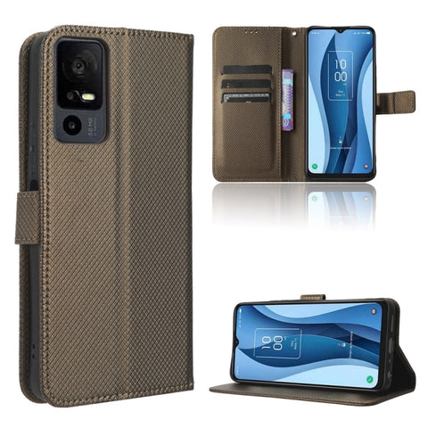 Diamond Texture Leather Phone Case, For TCL 505 4G, For TCL 502, For TCL 40 XE 5G /40 NxtPaper 5G, For TCL 40 NxtPaper 4G, For TCL 40 XE 5G, For TCL 40 XL, For TCL ION X