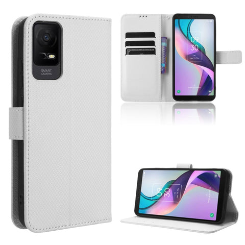 Diamond Texture Leather Phone Case, For TCL 505 4G, For TCL 502, For TCL 40 XE 5G /40 NxtPaper 5G, For TCL 40 NxtPaper 4G, For TCL 40 XE 5G, For TCL 40 XL, For TCL ION X