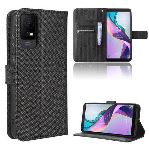 Diamond Texture Leather Phone Case, For TCL 505 4G, For TCL 502, For TCL 40 XE 5G /40 NxtPaper 5G, For TCL 40 NxtPaper 4G, For TCL 40 XE 5G, For TCL 40 XL, For TCL ION X