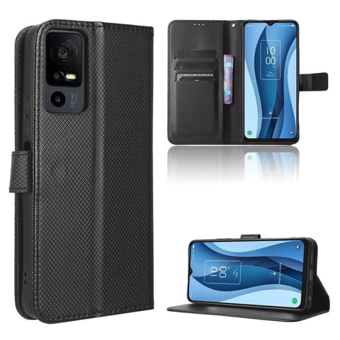 Diamond Texture Leather Phone Case, For TCL 505 4G, For TCL 502, For TCL 40 XE 5G /40 NxtPaper 5G, For TCL 40 NxtPaper 4G, For TCL 40 XE 5G, For TCL 40 XL, For TCL ION X