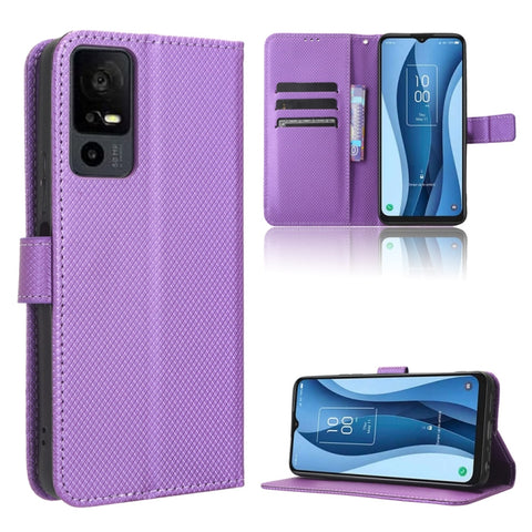Diamond Texture Leather Phone Case, For TCL 505 4G, For TCL 502, For TCL 40 XE 5G /40 NxtPaper 5G, For TCL 40 NxtPaper 4G, For TCL 40 XE 5G, For TCL 40 XL, For TCL ION X