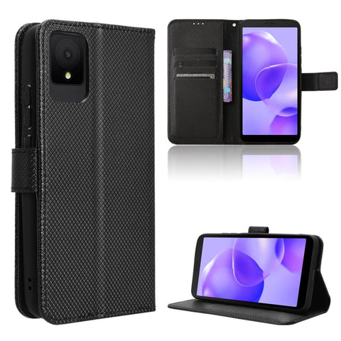 Diamond Texture Leather Phone Case, For TCL 505 4G, For TCL 502, For TCL 40 XE 5G /40 NxtPaper 5G, For TCL 40 NxtPaper 4G, For TCL 40 XE 5G, For TCL 40 XL, For TCL ION X