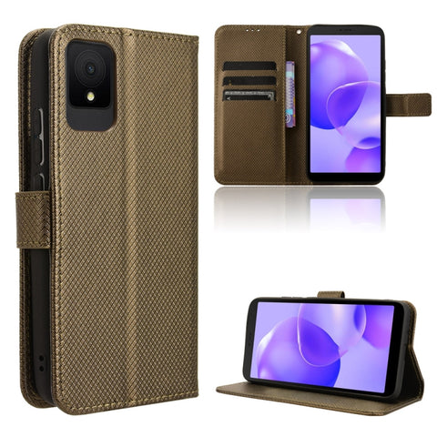 Diamond Texture Leather Phone Case, For TCL 505 4G, For TCL 502, For TCL 40 XE 5G /40 NxtPaper 5G, For TCL 40 NxtPaper 4G, For TCL 40 XE 5G, For TCL 40 XL, For TCL ION X