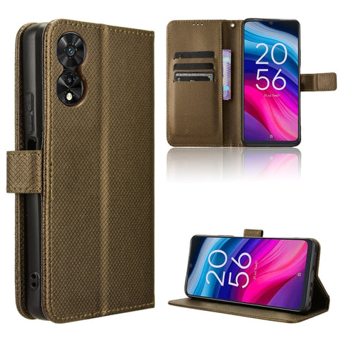Diamond Texture Leather Phone Case, For TCL 505 4G, For TCL 502, For TCL 40 XE 5G /40 NxtPaper 5G, For TCL 40 NxtPaper 4G, For TCL 40 XE 5G, For TCL 40 XL, For TCL ION X