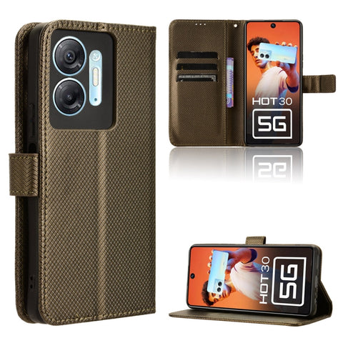 Diamond Texture Leather Phone Case, For Infinix GT 10 Pro, For Infinix Hot 30 5G X6832, For Infinix Smart 7 Plus, For Infinix Note 30 5G, For Infinix Smart 7 HD X6516, For Infinix Note 30i, For Infinix Note 30 Pro, For Infinix Note 30 4G               ...