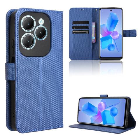 Diamond Texture Leather Phone Case, For Infinix GT 20 Pro 5G, For Infinix Note 40 Pro 4G, For Infinix Note 40 Pro 5G, For Infinix Note 40 4G, For Infinix Hot 40 4G, For Infinix Hot 40i 4G, For Infinix Smart 8, For Infinix Zero 30 4G                    ...