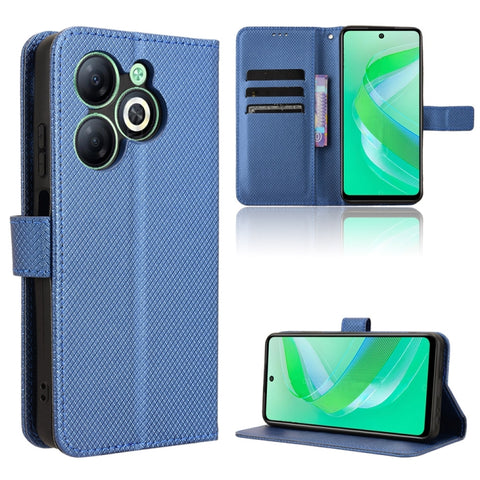 Diamond Texture Leather Phone Case, For Infinix GT 20 Pro 5G, For Infinix Note 40 Pro 4G, For Infinix Note 40 Pro 5G, For Infinix Note 40 4G, For Infinix Hot 40 4G, For Infinix Hot 40i 4G, For Infinix Smart 8, For Infinix Zero 30 4G                    ...