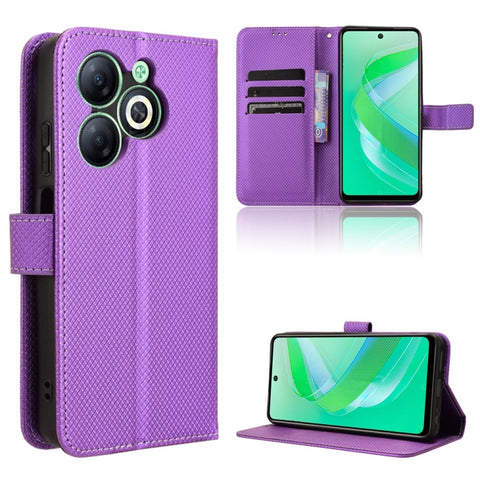 Diamond Texture Leather Phone Case, For Infinix GT 20 Pro 5G, For Infinix Note 40 Pro 4G, For Infinix Note 40 Pro 5G, For Infinix Note 40 4G, For Infinix Hot 40 4G, For Infinix Hot 40i 4G, For Infinix Smart 8, For Infinix Zero 30 4G                    ...