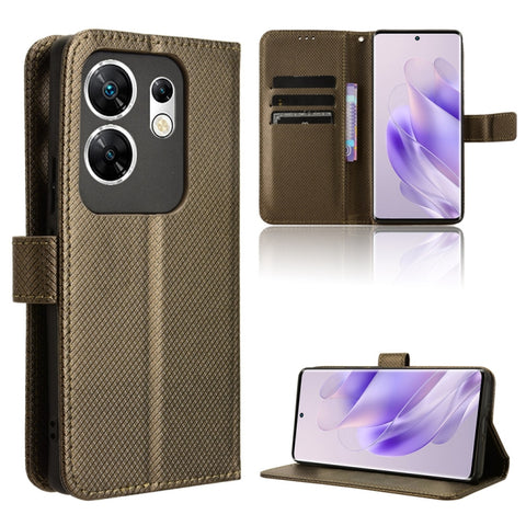 Diamond Texture Leather Phone Case, For Infinix GT 20 Pro 5G, For Infinix Note 40 Pro 4G, For Infinix Note 40 Pro 5G, For Infinix Note 40 4G, For Infinix Hot 40 4G, For Infinix Hot 40i 4G, For Infinix Smart 8, For Infinix Zero 30 4G                    ...