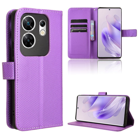 Diamond Texture Leather Phone Case, For Infinix GT 20 Pro 5G, For Infinix Note 40 Pro 4G, For Infinix Note 40 Pro 5G, For Infinix Note 40 4G, For Infinix Hot 40 4G, For Infinix Hot 40i 4G, For Infinix Smart 8, For Infinix Zero 30 4G                    ...