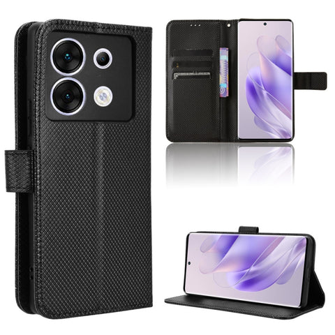 Diamond Texture Leather Phone Case, For Infinix GT 20 Pro 5G, For Infinix Note 40 Pro 4G, For Infinix Note 40 Pro 5G, For Infinix Note 40 4G, For Infinix Hot 40 4G, For Infinix Hot 40i 4G, For Infinix Smart 8, For Infinix Zero 30 4G                    ...
