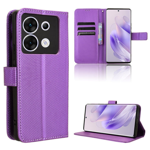 Diamond Texture Leather Phone Case, For Infinix GT 20 Pro 5G, For Infinix Note 40 Pro 4G, For Infinix Note 40 Pro 5G, For Infinix Note 40 4G, For Infinix Hot 40 4G, For Infinix Hot 40i 4G, For Infinix Smart 8, For Infinix Zero 30 4G                    ...