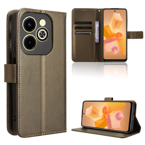 Diamond Texture Leather Phone Case, For Infinix GT 20 Pro 5G, For Infinix Note 40 Pro 4G, For Infinix Note 40 Pro 5G, For Infinix Note 40 4G, For Infinix Hot 40 4G, For Infinix Hot 40i 4G, For Infinix Smart 8, For Infinix Zero 30 4G                    ...