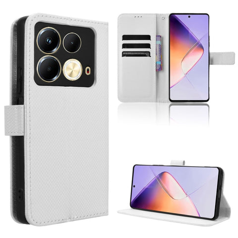 Diamond Texture Leather Phone Case, For Infinix GT 20 Pro 5G, For Infinix Note 40 Pro 4G, For Infinix Note 40 Pro 5G, For Infinix Note 40 4G, For Infinix Hot 40 4G, For Infinix Hot 40i 4G, For Infinix Smart 8, For Infinix Zero 30 4G                    ...