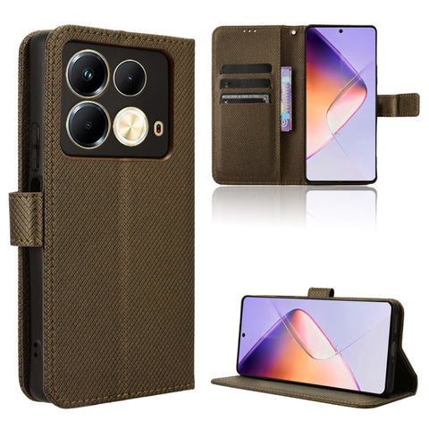 Diamond Texture Leather Phone Case, For Infinix GT 20 Pro 5G, For Infinix Note 40 Pro 4G, For Infinix Note 40 Pro 5G, For Infinix Note 40 4G, For Infinix Hot 40 4G, For Infinix Hot 40i 4G, For Infinix Smart 8, For Infinix Zero 30 4G                    ...