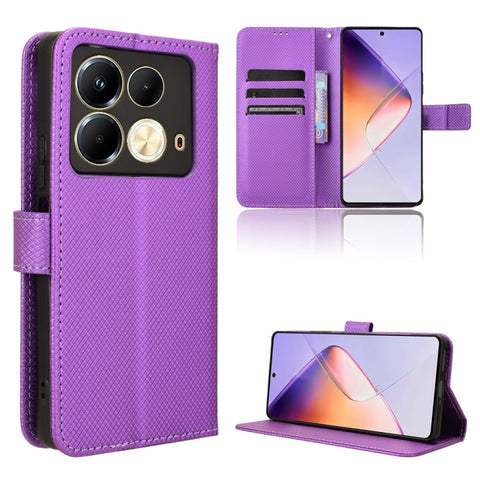 Diamond Texture Leather Phone Case, For Infinix GT 20 Pro 5G, For Infinix Note 40 Pro 4G, For Infinix Note 40 Pro 5G, For Infinix Note 40 4G, For Infinix Hot 40 4G, For Infinix Hot 40i 4G, For Infinix Smart 8, For Infinix Zero 30 4G                    ...