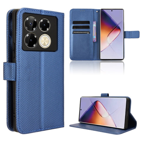 Diamond Texture Leather Phone Case, For Infinix GT 20 Pro 5G, For Infinix Note 40 Pro 4G, For Infinix Note 40 Pro 5G, For Infinix Note 40 4G, For Infinix Hot 40 4G, For Infinix Hot 40i 4G, For Infinix Smart 8, For Infinix Zero 30 4G                    ...