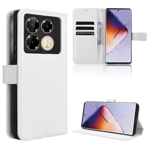Diamond Texture Leather Phone Case, For Infinix GT 20 Pro 5G, For Infinix Note 40 Pro 4G, For Infinix Note 40 Pro 5G, For Infinix Note 40 4G, For Infinix Hot 40 4G, For Infinix Hot 40i 4G, For Infinix Smart 8, For Infinix Zero 30 4G                    ...