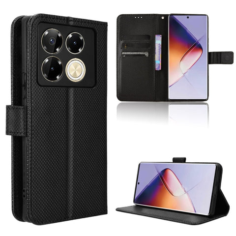 Diamond Texture Leather Phone Case, For Infinix GT 20 Pro 5G, For Infinix Note 40 Pro 4G, For Infinix Note 40 Pro 5G, For Infinix Note 40 4G, For Infinix Hot 40 4G, For Infinix Hot 40i 4G, For Infinix Smart 8, For Infinix Zero 30 4G                    ...