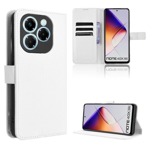 Diamond Texture Leather Phone Case, For Infinix Hot 50 Pro 4G, For Infinix Hot 50i 4G / Smart 9 4G, For Infinix Hot 50 Pro+ 4G, For Infinix Hot 50 4G, For Infinix Hot 50 5G, For Infinix Zero 40 5G, For Infinix Zero 40 4G, For Infinix Note 40X 5G       ...