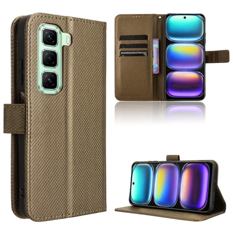 Diamond Texture Leather Phone Case, For Infinix Hot 50 Pro 4G, For Infinix Hot 50i 4G / Smart 9 4G, For Infinix Hot 50 Pro+ 4G, For Infinix Hot 50 4G, For Infinix Hot 50 5G, For Infinix Zero 40 5G, For Infinix Zero 40 4G, For Infinix Note 40X 5G       ...