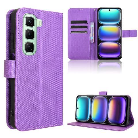 Diamond Texture Leather Phone Case, For Infinix Hot 50 Pro 4G, For Infinix Hot 50i 4G / Smart 9 4G, For Infinix Hot 50 Pro+ 4G, For Infinix Hot 50 4G, For Infinix Hot 50 5G, For Infinix Zero 40 5G, For Infinix Zero 40 4G, For Infinix Note 40X 5G       ...