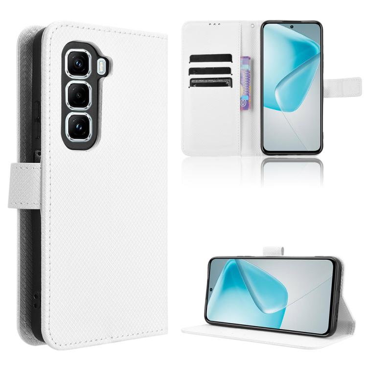 Diamond Texture Leather Phone Case, For Infinix Hot 50 Pro 4G, For Infinix Hot 50i 4G / Smart 9 4G, For Infinix Hot 50 Pro+ 4G, For Infinix Hot 50 4G, For Infinix Hot 50 5G, For Infinix Zero 40 5G, For Infinix Zero 40 4G, For Infinix Note 40X 5G       ...
