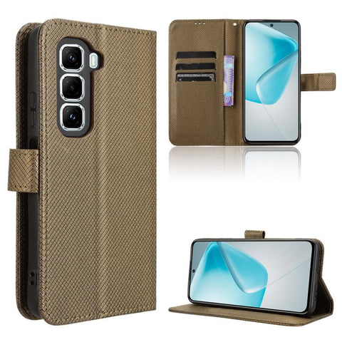 Diamond Texture Leather Phone Case, For Infinix Hot 50 Pro 4G, For Infinix Hot 50i 4G / Smart 9 4G, For Infinix Hot 50 Pro+ 4G, For Infinix Hot 50 4G, For Infinix Hot 50 5G, For Infinix Zero 40 5G, For Infinix Zero 40 4G, For Infinix Note 40X 5G       ...