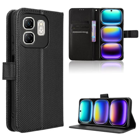 Diamond Texture Leather Phone Case, For Infinix Hot 50 Pro 4G, For Infinix Hot 50i 4G / Smart 9 4G, For Infinix Hot 50 Pro+ 4G, For Infinix Hot 50 4G, For Infinix Hot 50 5G, For Infinix Zero 40 5G, For Infinix Zero 40 4G, For Infinix Note 40X 5G       ...