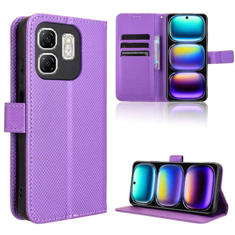 Diamond Texture Leather Phone Case, For Infinix Hot 50 Pro 4G, For Infinix Hot 50i 4G / Smart 9 4G, For Infinix Hot 50 Pro+ 4G, For Infinix Hot 50 4G, For Infinix Hot 50 5G, For Infinix Zero 40 5G, For Infinix Zero 40 4G, For Infinix Note 40X 5G       ...