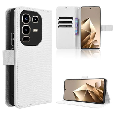 Diamond Texture Leather Phone Case, For Infinix Hot 60 Pro+ 4G, For Infinix Hot 60 Pro 4G, For Infinix Smart 10 Plus 4G, For Infinix Smart 10 / Tecno Pop 10 4G, For Infinix GT 30 Pro 5G, For Infinix Note 50s 5G, For Infinix Note 50x 5G                 ...