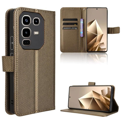 Diamond Texture Leather Phone Case, For Infinix Hot 60 Pro+ 4G, For Infinix Hot 60 Pro 4G, For Infinix Smart 10 Plus 4G, For Infinix Smart 10 / Tecno Pop 10 4G, For Infinix GT 30 Pro 5G, For Infinix Note 50s 5G, For Infinix Note 50x 5G                 ...