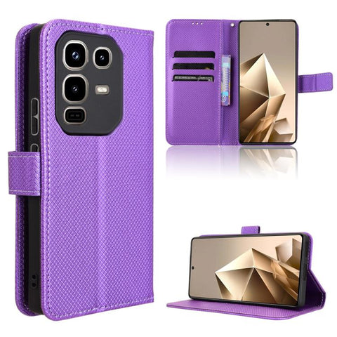 Diamond Texture Leather Phone Case, For Infinix Hot 60 Pro+ 4G, For Infinix Hot 60 Pro 4G, For Infinix Smart 10 Plus 4G, For Infinix Smart 10 / Tecno Pop 10 4G, For Infinix GT 30 Pro 5G, For Infinix Note 50s 5G, For Infinix Note 50x 5G                 ...