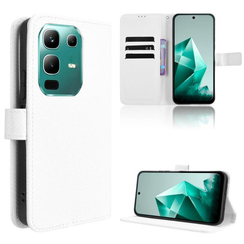 Diamond Texture Leather Phone Case, For Infinix Hot 60 Pro+ 4G, For Infinix Hot 60 Pro 4G, For Infinix Smart 10 Plus 4G, For Infinix Smart 10 / Tecno Pop 10 4G, For Infinix GT 30 Pro 5G, For Infinix Note 50s 5G, For Infinix Note 50x 5G                 ...