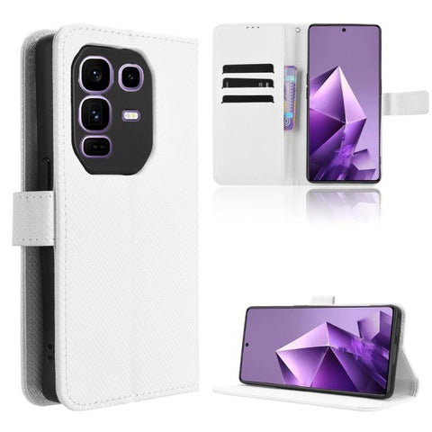 Diamond Texture Leather Phone Case, For Infinix Hot 60 Pro+ 4G, For Infinix Hot 60 Pro 4G, For Infinix Smart 10 Plus 4G, For Infinix Smart 10 / Tecno Pop 10 4G, For Infinix GT 30 Pro 5G, For Infinix Note 50s 5G, For Infinix Note 50x 5G                 ...