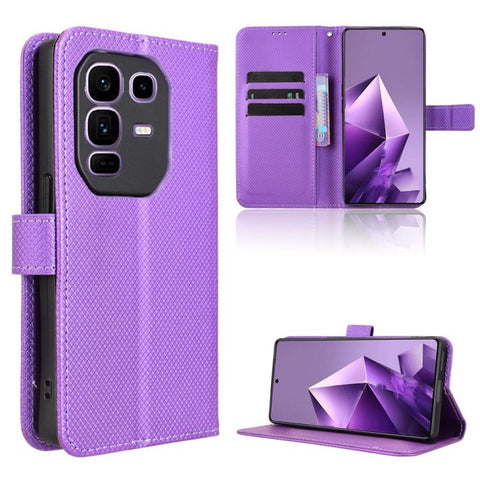 Diamond Texture Leather Phone Case, For Infinix Hot 60 Pro+ 4G, For Infinix Hot 60 Pro 4G, For Infinix Smart 10 Plus 4G, For Infinix Smart 10 / Tecno Pop 10 4G, For Infinix GT 30 Pro 5G, For Infinix Note 50s 5G, For Infinix Note 50x 5G                 ...