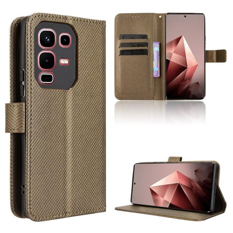 Diamond Texture Leather Phone Case, For Infinix Hot 60 Pro+ 4G, For Infinix Hot 60 Pro 4G, For Infinix Smart 10 Plus 4G, For Infinix Smart 10 / Tecno Pop 10 4G, For Infinix GT 30 Pro 5G, For Infinix Note 50s 5G, For Infinix Note 50x 5G                 ...