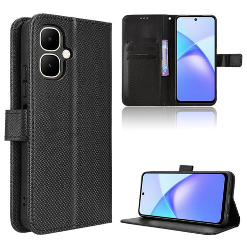 Diamond Texture Leather Phone Case, For Infinix Hot 60 Pro+ 4G, For Infinix Hot 60 Pro 4G, For Infinix Smart 10 Plus 4G, For Infinix Smart 10 / Tecno Pop 10 4G, For Infinix GT 30 Pro 5G, For Infinix Note 50s 5G, For Infinix Note 50x 5G                 ...