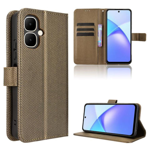 Diamond Texture Leather Phone Case, For Infinix Hot 60 Pro+ 4G, For Infinix Hot 60 Pro 4G, For Infinix Smart 10 Plus 4G, For Infinix Smart 10 / Tecno Pop 10 4G, For Infinix GT 30 Pro 5G, For Infinix Note 50s 5G, For Infinix Note 50x 5G                 ...