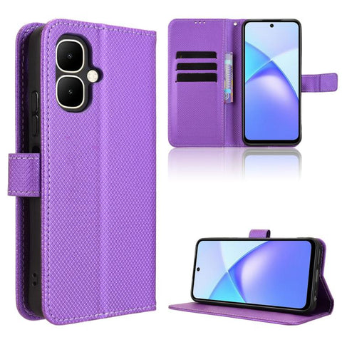 Diamond Texture Leather Phone Case, For Infinix Hot 60 Pro+ 4G, For Infinix Hot 60 Pro 4G, For Infinix Smart 10 Plus 4G, For Infinix Smart 10 / Tecno Pop 10 4G, For Infinix GT 30 Pro 5G, For Infinix Note 50s 5G, For Infinix Note 50x 5G                 ...
