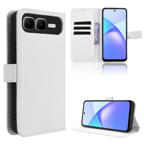 Diamond Texture Leather Phone Case, For Infinix Hot 60 Pro+ 4G, For Infinix Hot 60 Pro 4G, For Infinix Smart 10 Plus 4G, For Infinix Smart 10 / Tecno Pop 10 4G, For Infinix GT 30 Pro 5G, For Infinix Note 50s 5G, For Infinix Note 50x 5G                 ...